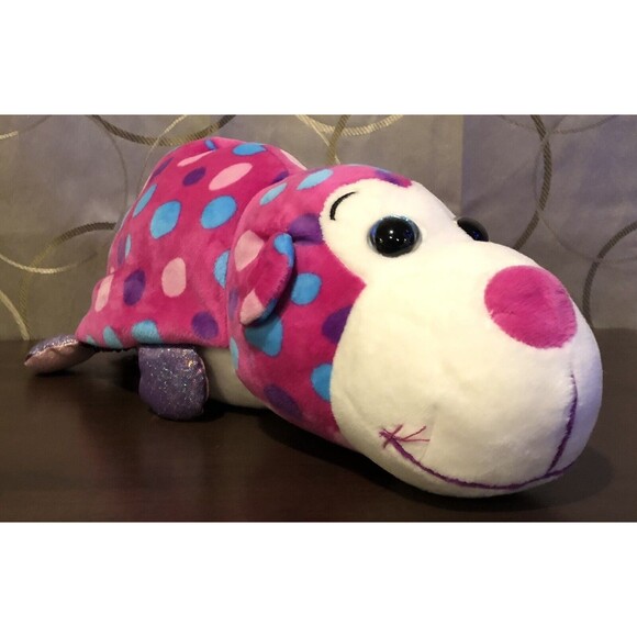 FlipaZoo Flipquin Gugu Panda Mabli Monkey Reversible Sequin Plush Stuffed Toy - Picture 3 of 13
